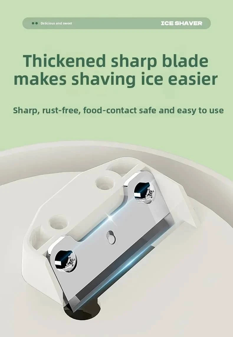 220V Automatic Electric Ice Shaver | Adjustable 2-speed Ice Crusher GLOBGRIP®