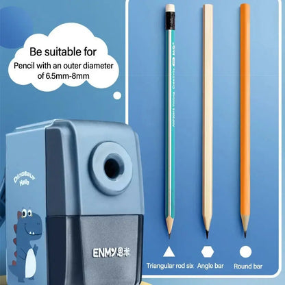 Dinosaur Hand-Cranked Pencil Sharpener | Industrial Anti-Slip Solution GLOBGRIP®