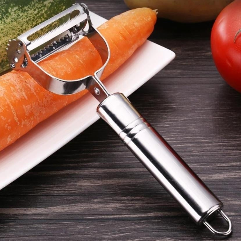 High Quality Stainless Steel Potato Cucumber Carrot Grater Julienne Peeler Vegetables Fruit Peeler Vegetable Slicer GLOBGRIP®