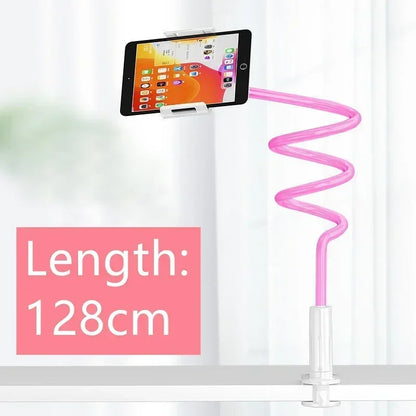 128cm Phone Holder Stand Lazy Bracket Headrest Bed 360 Flexible Long Arms Clamp Mount for IPhone Samsung and 3.5~6.7" Device GLOBGRIP®
