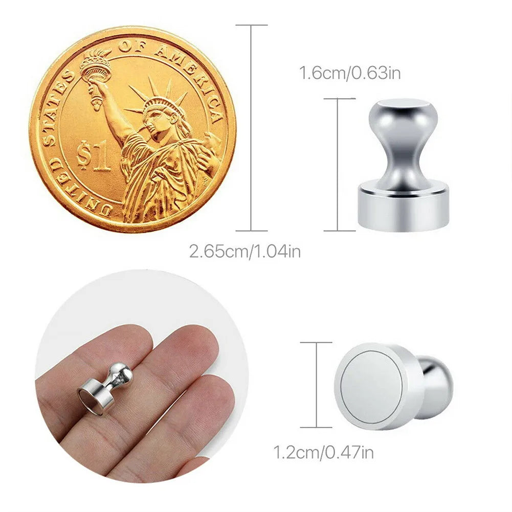 Magnetic Pins Neodymium Magnets Pin Board Magnet For Board Cone Magnets Super Strong Fridge Magnets For Home Storage Tool 10/20P GLOBGRIP®