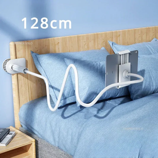 128cm Phone Holder Stand Lazy Bracket Headrest Bed 360 Flexible Long Arms Clamp Mount for IPhone Samsung and 3.5~6.7" Device GLOBGRIP®