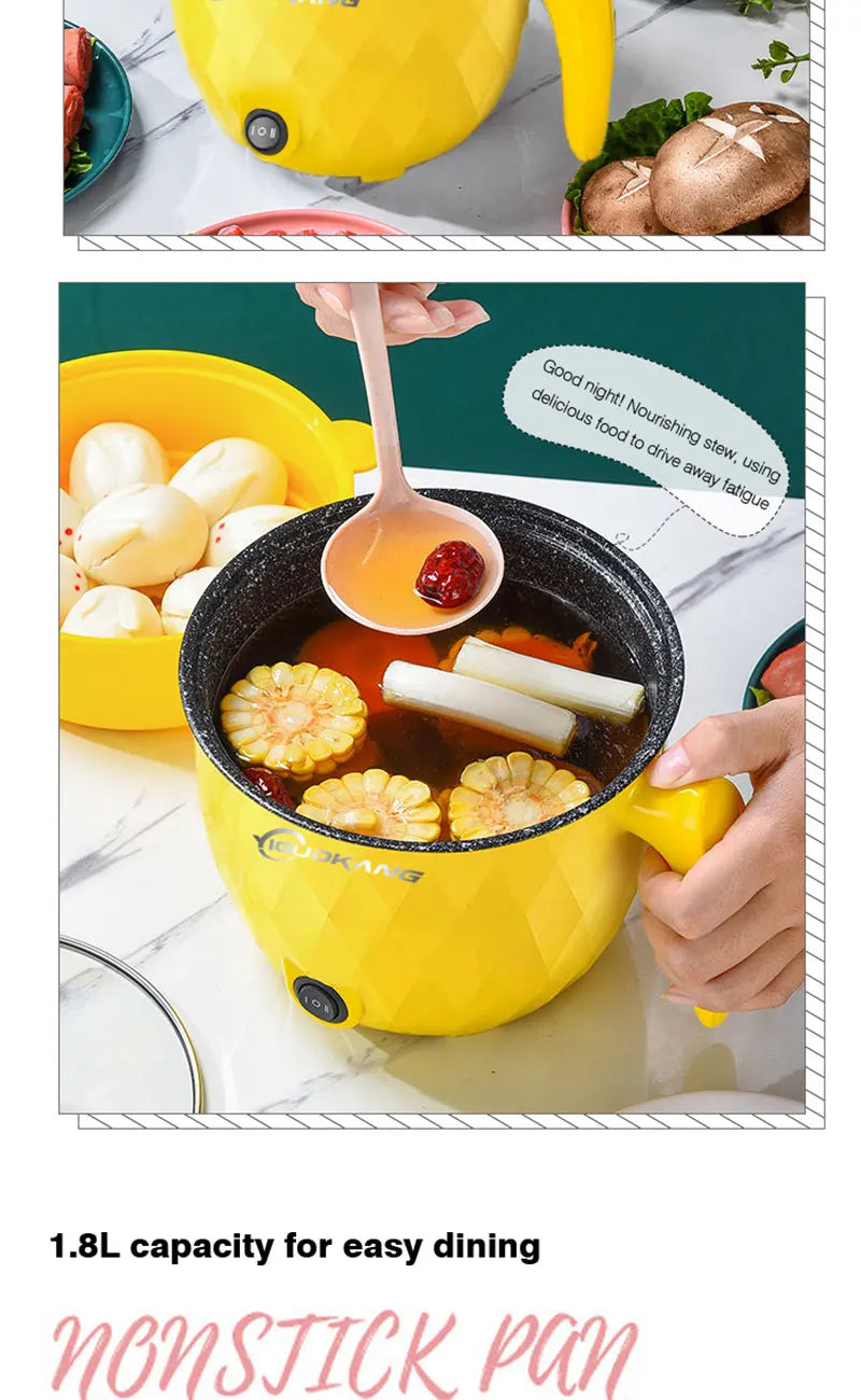 1.8L Multifunctional Electric Rice Cooker Mini Non-stick Cookware Multicooker for Home and Kitchen Appliances Pan Pots Offers GLOBGRIP®