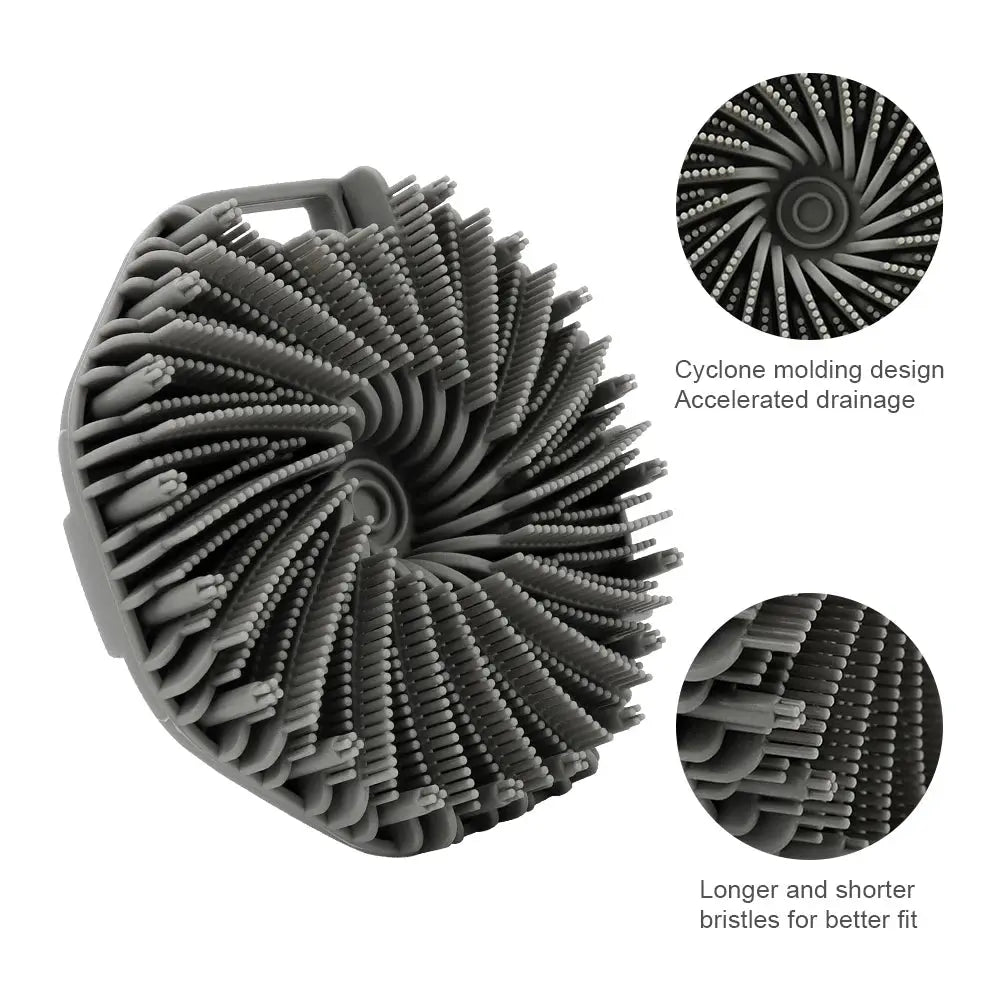 Soft Silicone Body Scrubber Bath Brush | Industrial Anti-Slip Solution GLOBGRIP®