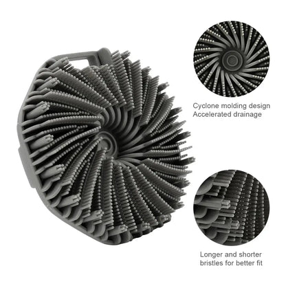 Soft Silicone Body Scrubber Bath Brush | Industrial Anti-Slip Solution GLOBGRIP®