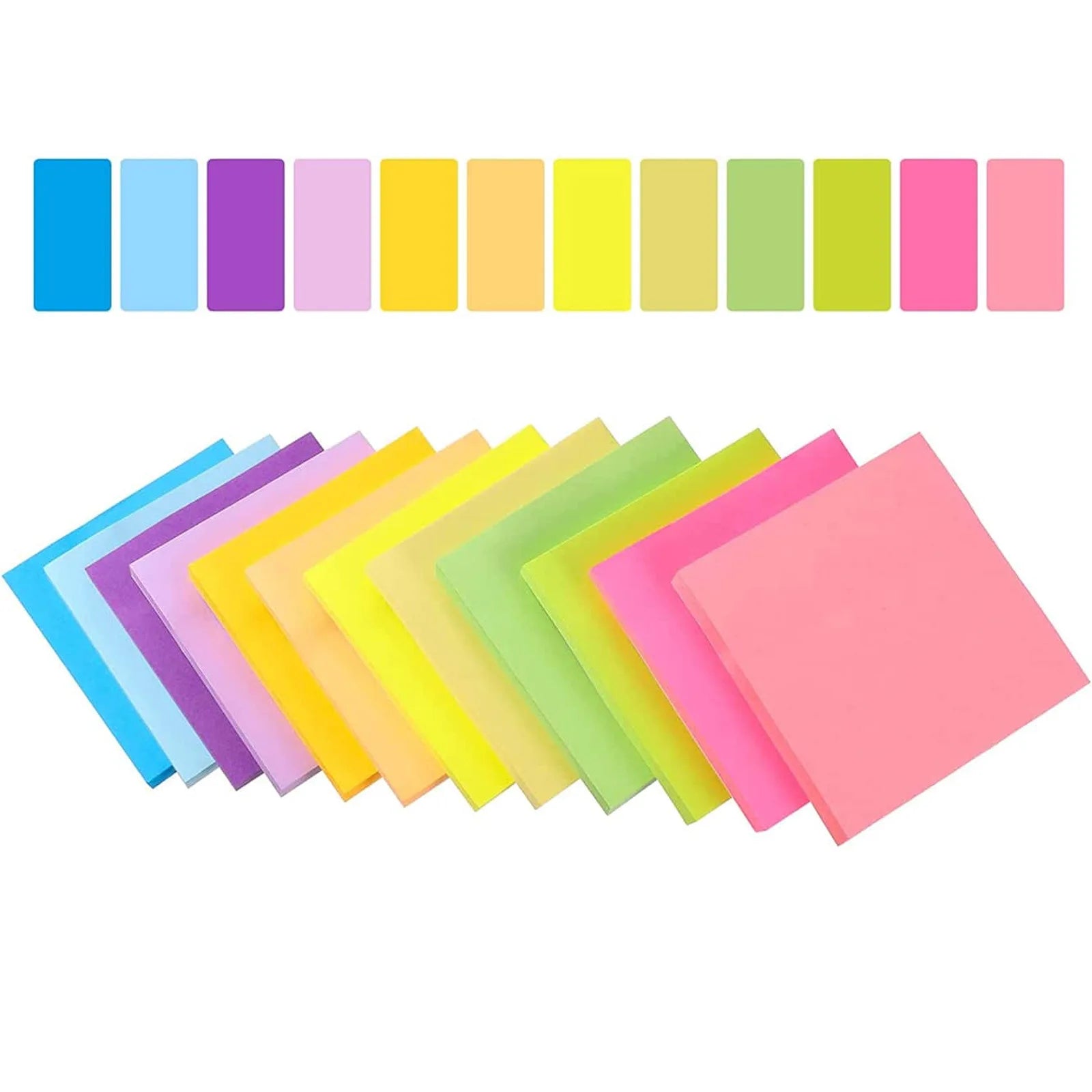 Fluorescent Sticky Notes 6 PCS | Bright Notes for Planning & Organization | GLOBGRIP® GLOBGRIP®