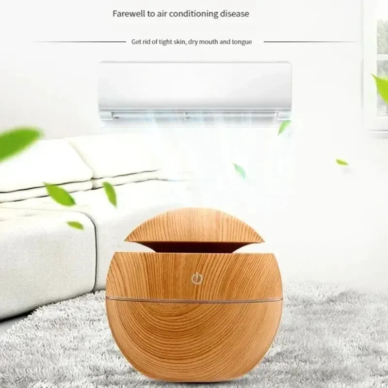 Mini Home Wood Grain Air Humidifier GLOBGRIP®