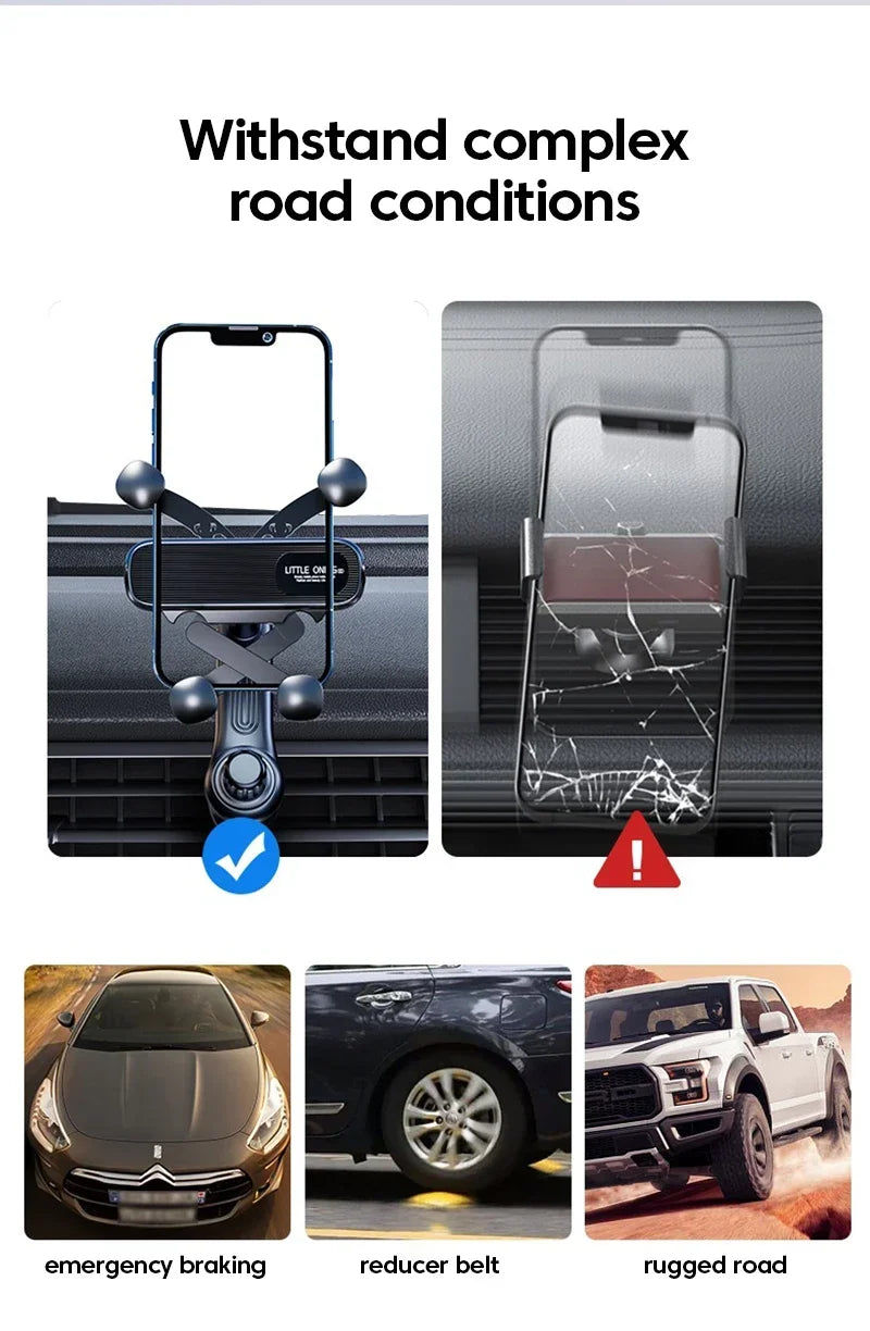 Gravity Car Phone Holder Air Vent Clip GLOBGRIP®