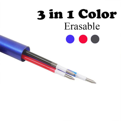 3-in-1 Colored Erasable Pen Set GLOBGRIP®