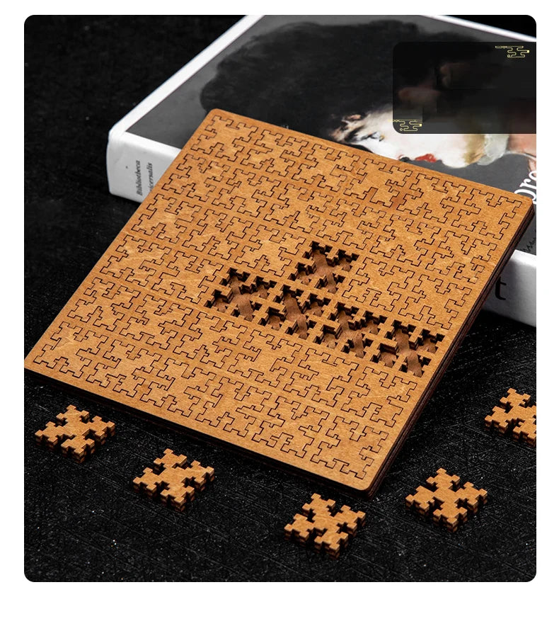 Impossible Wooden Puzzle IQ Puzzles for Adults Impossible JigSaw Puzzles Brain-teaser Ten Level Difficulty Tangram Board Games GLOBGRIP®