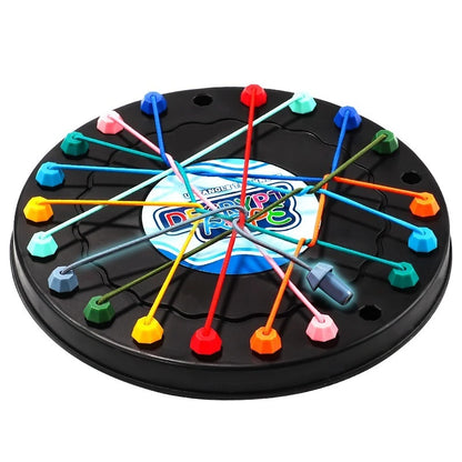 New Kid Rope Knots Puzzle  Board Game Color Line Twisted Connected Ropes Logic Thinking Table Game Parent Child Interactive Toy GLOBGRIP®