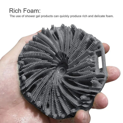 Soft Silicone Body Scrubber Bath Brush | Industrial Anti-Slip Solution GLOBGRIP®