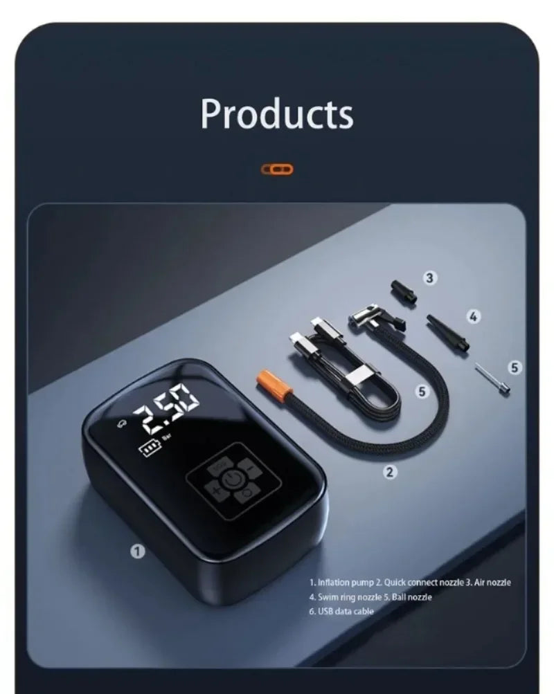 🚗 Portable Car Air Pump GLOBGRIP®