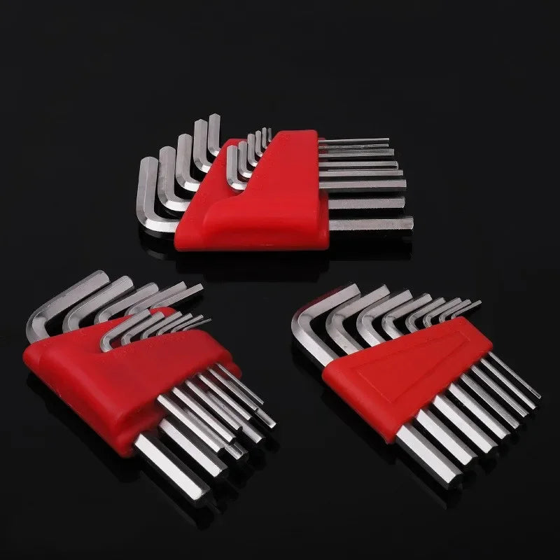 5/8/11 Pcs Metric Allen Wrench Set Inch Wrench L Wrench Keys Size Allen Key Short Arm Vehicle Repair Tool Set Home Hand Tools GLOBGRIP®