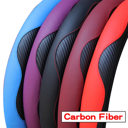 Carbon Fiber Leather Car Steering Wheel Cover GLOBGRIP®