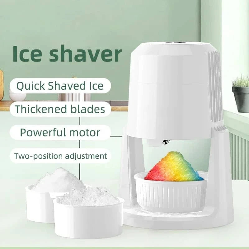 220V Automatic Electric Ice Shaver | Adjustable 2-speed Ice Crusher GLOBGRIP®