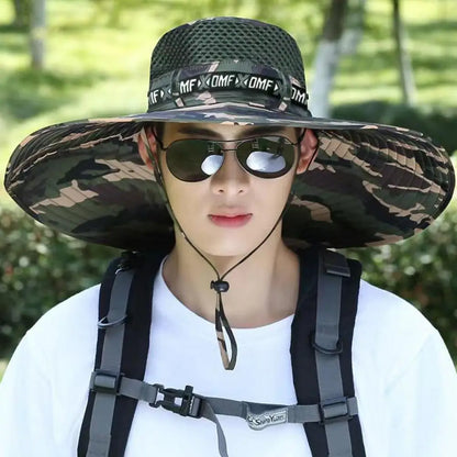 Summer Large Sun Hat Men Women Breathable Fishing Caps Sun UV Protection Mesh Fisherman Hat Hiking Outdoor Beach Cap GLOBGRIP®