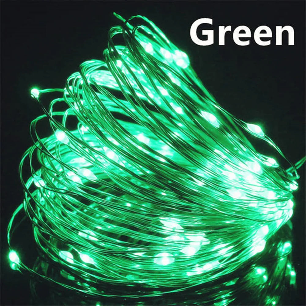 10/20/30M USB LED String Lights Copper Silver Wire Garland Light Waterproof Fairy Lights For Christmas Wedding Party Decoration GLOBGRIP®