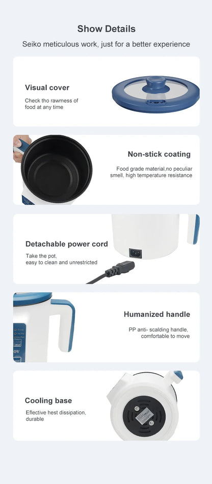 Electric Rice Cooker Single Double Layer Intelligent Automatic Home Mini  Kitchen Cooker 220V/EU Plug MultiCooker Steamed Rice P GLOBGRIP®