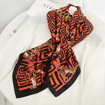Luxury Silk Satin Square Scarf | Industrial Anti-Slip Solution GLOBGRIP®
