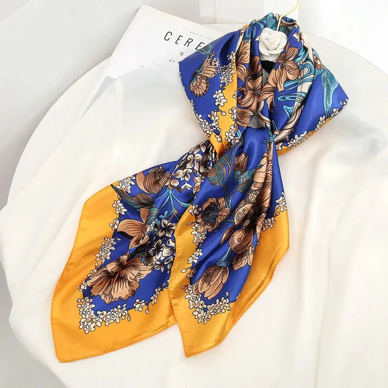 Luxury Silk Satin Square Scarf | Industrial Anti-Slip Solution GLOBGRIP®