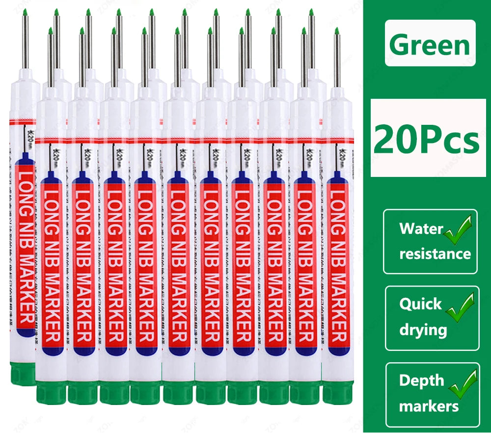 🖊️ 2cm Waterproof Long Head Deep Hole Marker Pen GLOBGRIP®