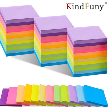 Fluorescent Sticky Notes 6 PCS | Bright Notes for Planning & Organization | GLOBGRIP® GLOBGRIP®
