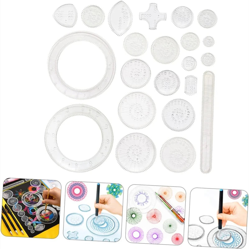 Spirograph Drawing Ruler Toy GLOBGRIP®
