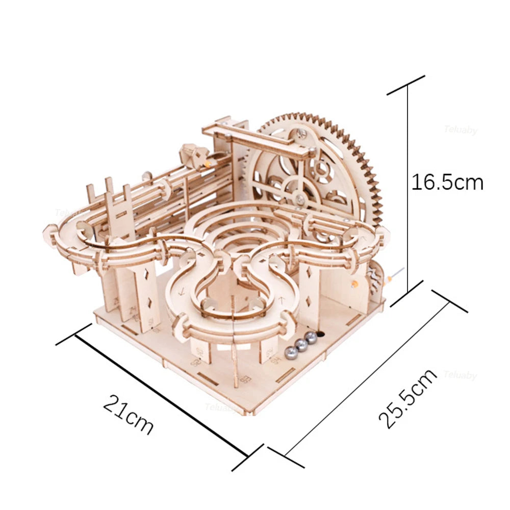 🧩 3D Wooden Marble Run Puzzle GLOBGRIP®