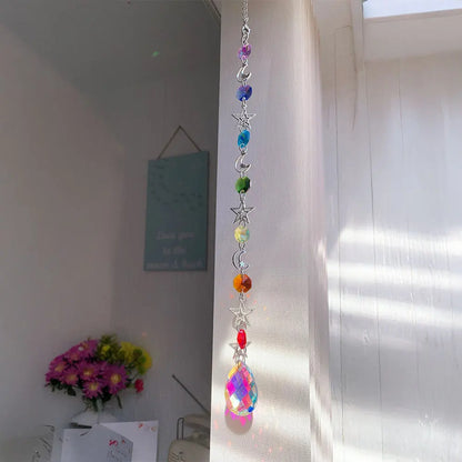 Crystal Wind Chime Rainbow Maker Sun Catcher Dream Catcher Pendant Home Garden Decor Wind Chime, Holiday, Festival, Home Decor, GLOBGRIP®
