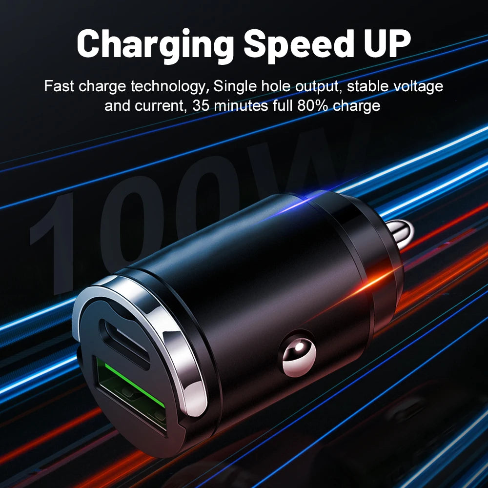 Mini PD USB Car Charger Lighter Type C Car Charger GLOBGRIP®