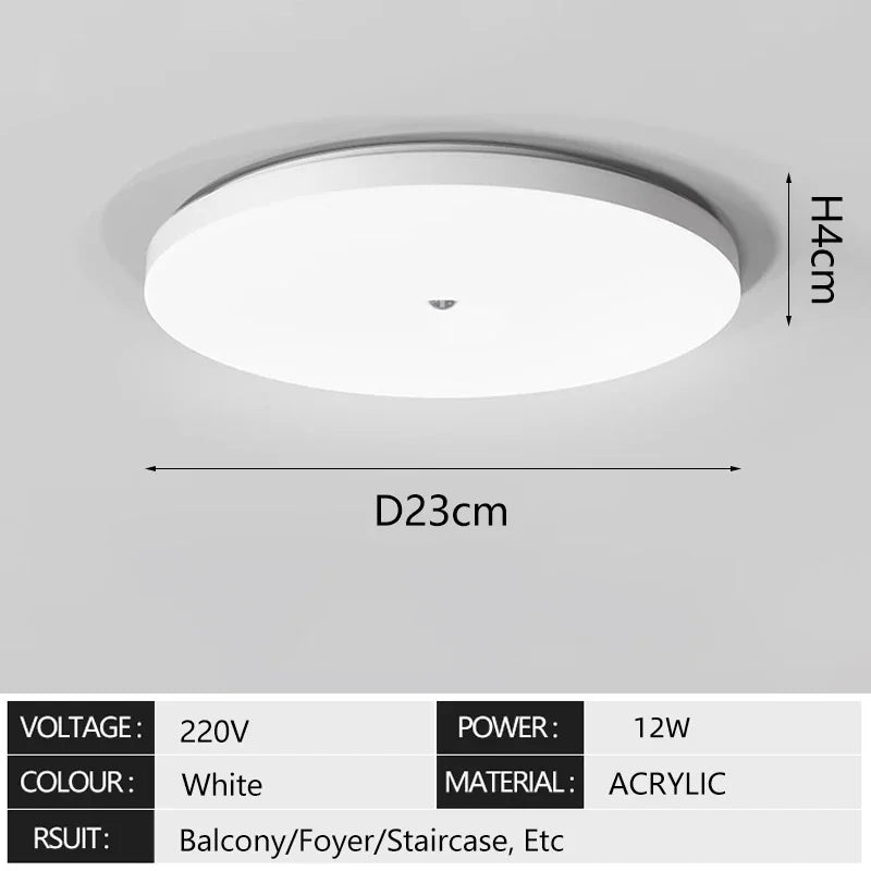 Motion Sensor LED Ceiling Light Human Infrared Sensing Light Home Garage Attic Front Door Corridor Staircase Warehouse Light GLOBGRIP®