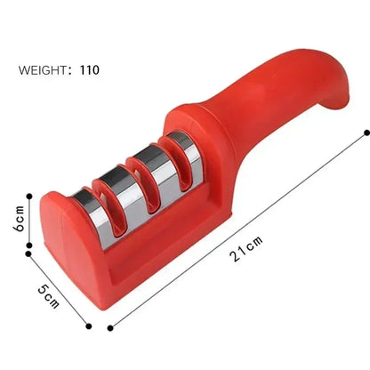 🔪 3-Segment Knife Sharpener | Industrial Anti-Slip Solution GLOBGRIP®