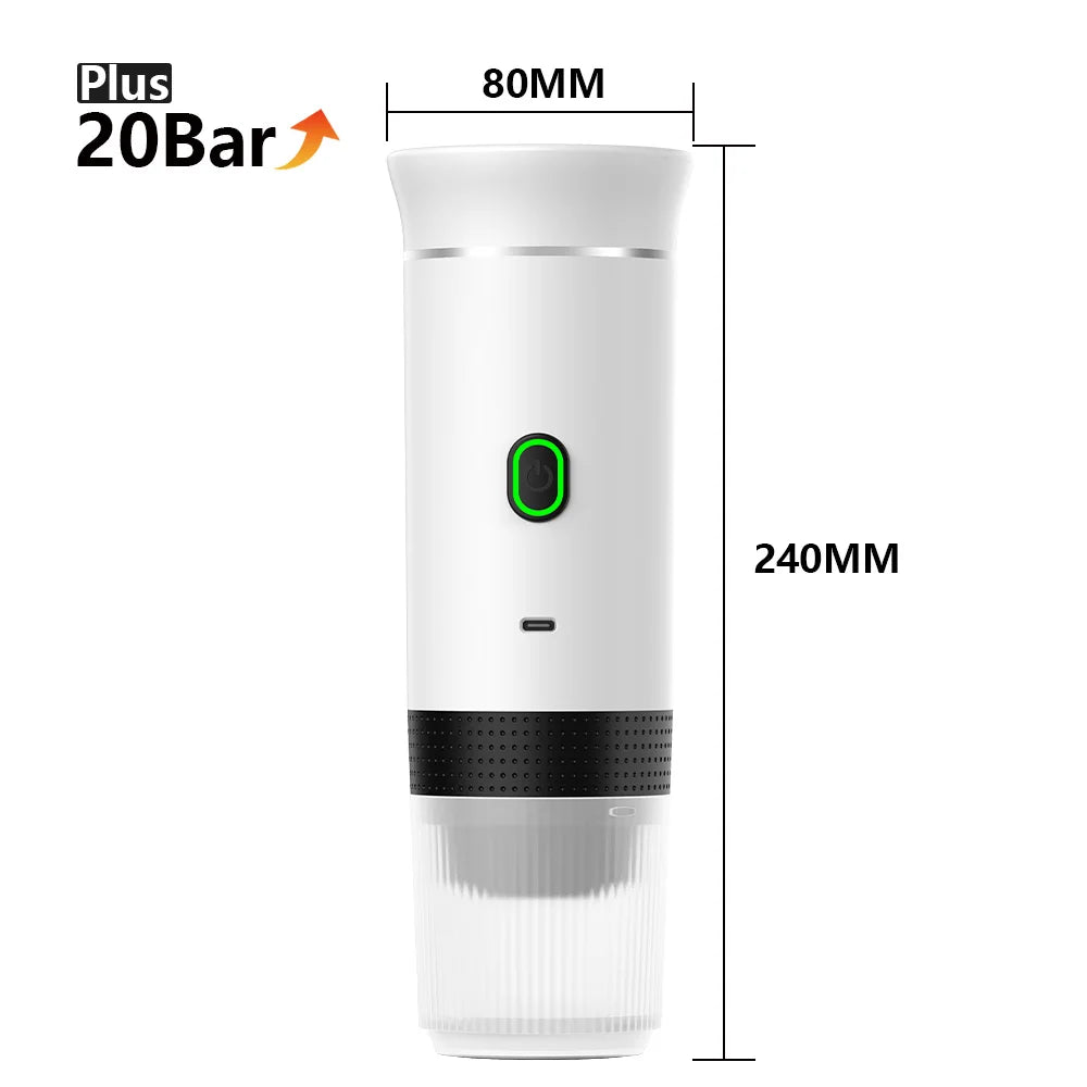 Portable Espresso Coffee Machine | Wireless 3-in-1 Travel Coffee Maker | GLOBGRIP® GLOBGRIP®