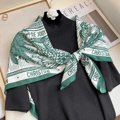 Luxury Silk Satin Square Scarf | Industrial Anti-Slip Solution GLOBGRIP®