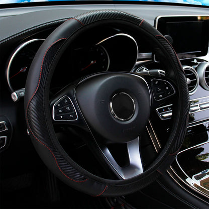 Carbon Fiber Leather Car Steering Wheel Cover GLOBGRIP®