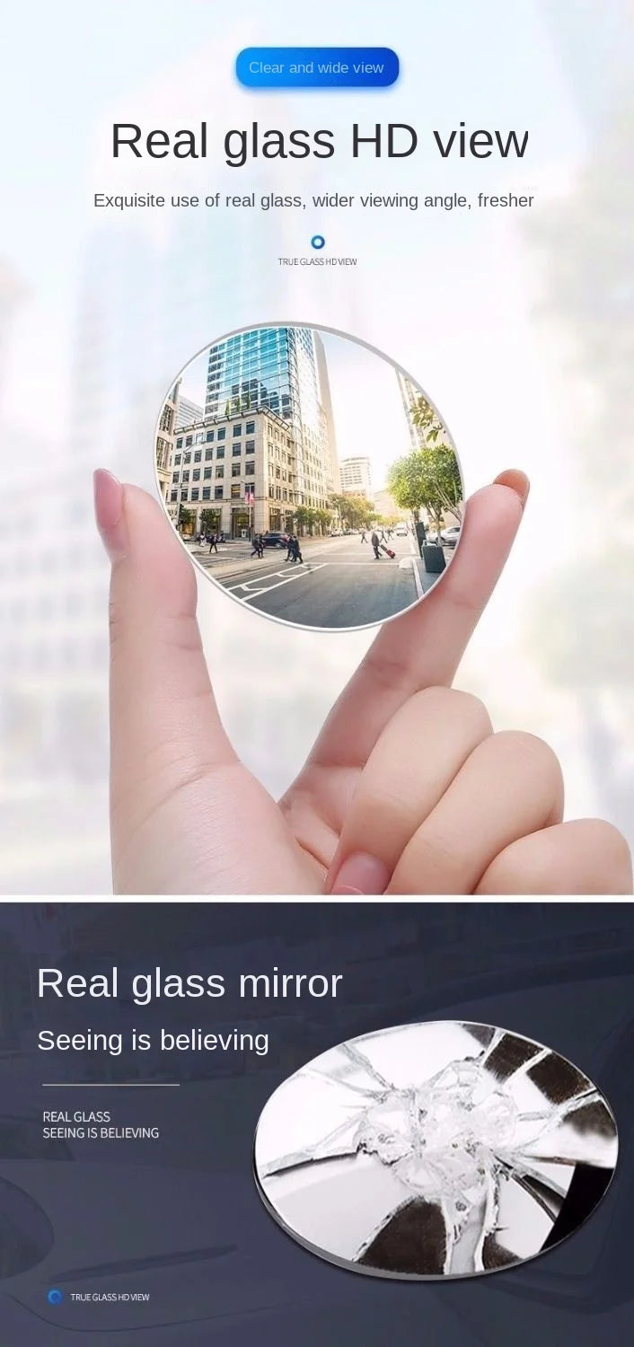 Car Blind Spot Rear View Mirror Wide Angle 360 Degree GLOBGRIP®