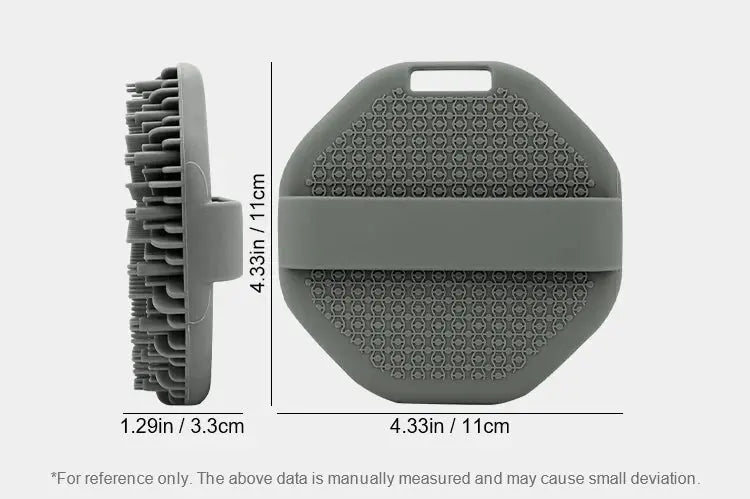 Soft Silicone Body Scrubber Bath Brush | Industrial Anti-Slip Solution GLOBGRIP®
