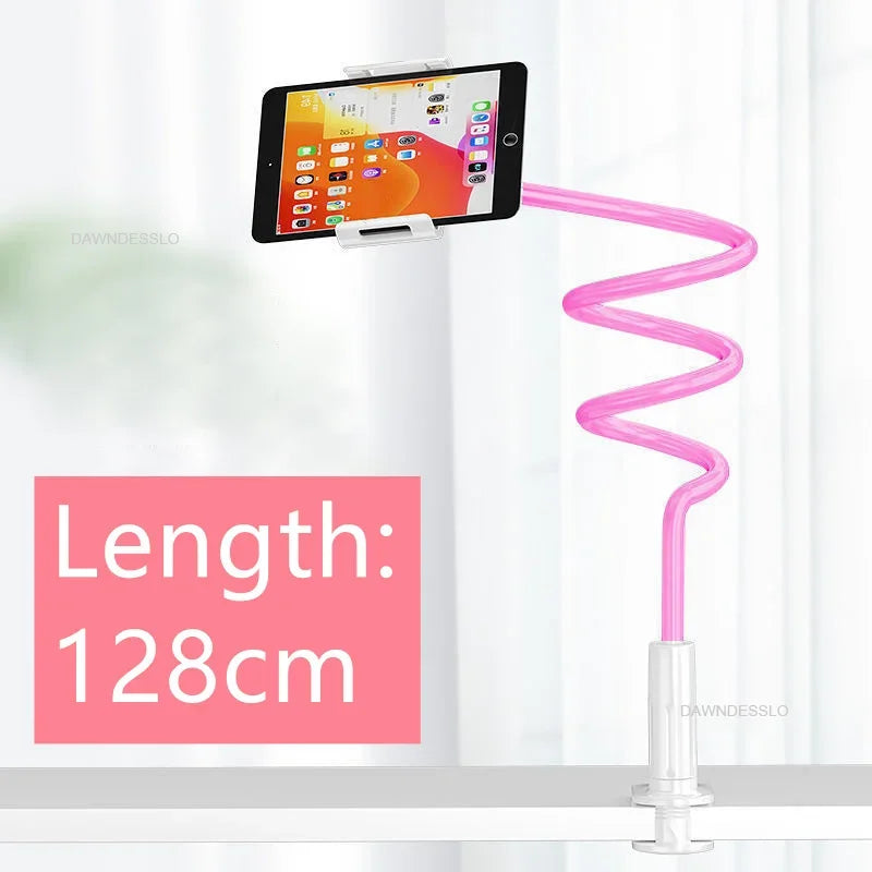 128cm Phone Holder Stand Lazy Bracket Headrest Bed 360 Flexible Long Arms Clamp Mount for IPhone Samsung and 3.5~6.7" Device GLOBGRIP®