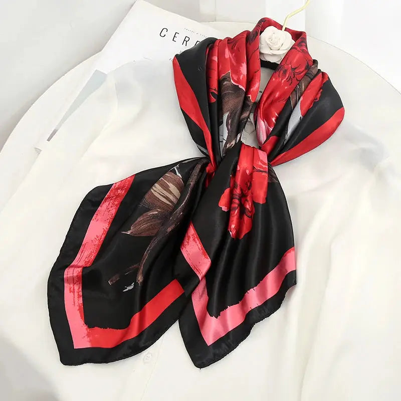 Luxury Silk Satin Square Scarf | Industrial Anti-Slip Solution GLOBGRIP®