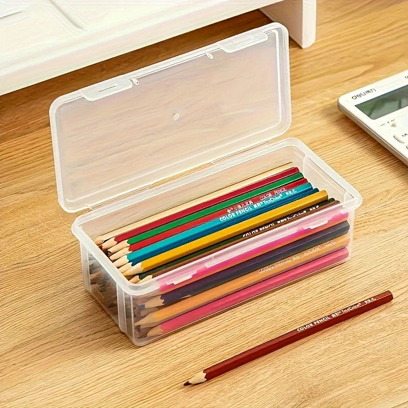 1/2 PCS Pencil Case Box PP Pencil Box Multi-function Stationery Organizer School Supplies for Office Pen Box Kits Sacs Pen Box GLOBGRIP®