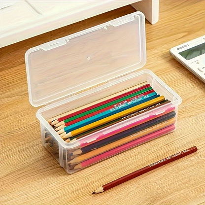 1/2 PCS Pencil Case Box PP Pencil Box Multi-function Stationery Organizer School Supplies for Office Pen Box Kits Sacs Pen Box GLOBGRIP®