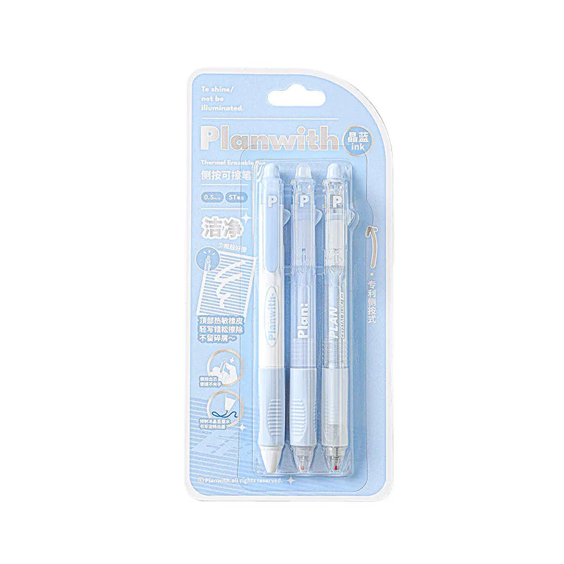 🖊️ 3PCS Simplicity Erasable Gel Pens GLOBGRIP®