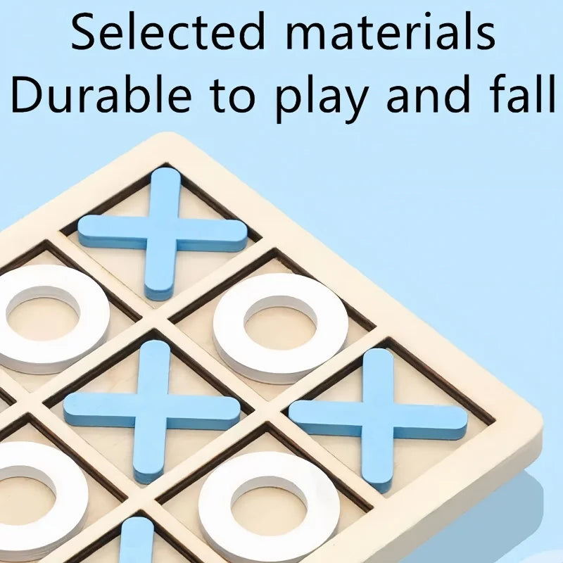 🧩 XO Tic Tac Toe Wooden Board Game GLOBGRIP®