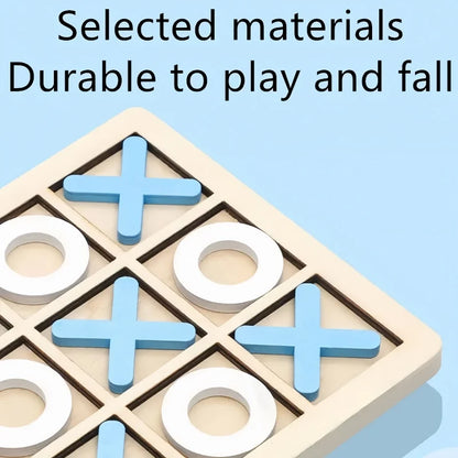 🧩 XO Tic Tac Toe Wooden Board Game GLOBGRIP®