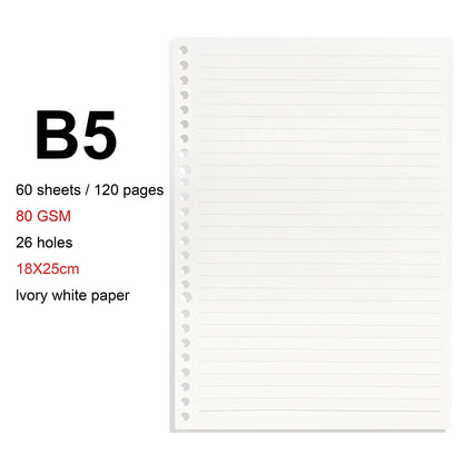A4 / B5 / A5 Loose-Leaf Refill Binder Notebook GLOBGRIP®