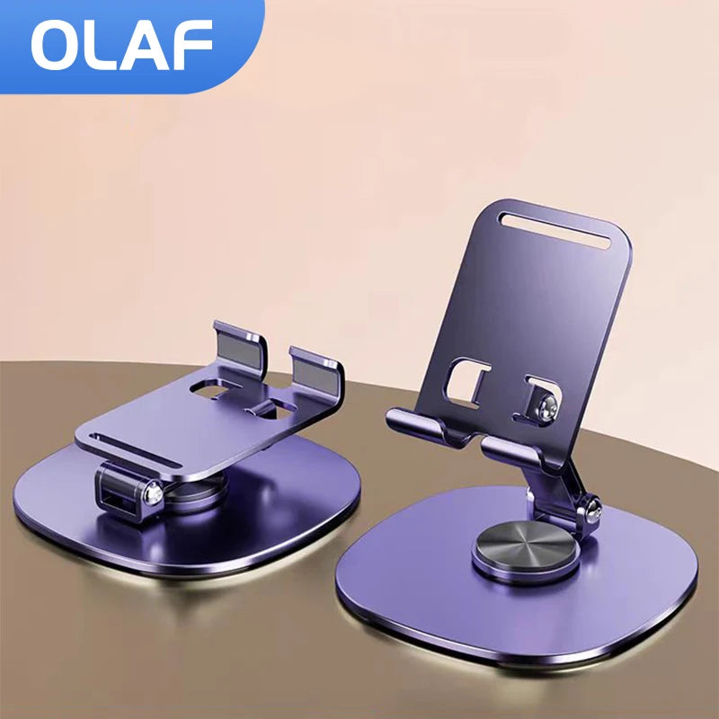 Olaf Rotating Table Cell Phone Holder Support Desktop Stand For iPad Samsung iPhone 15 14 13 Mobile Mount GLOBGRIP®