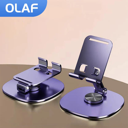 Olaf Rotating Table Cell Phone Holder Support Desktop Stand For iPad Samsung iPhone 15 14 13 Mobile Mount GLOBGRIP®