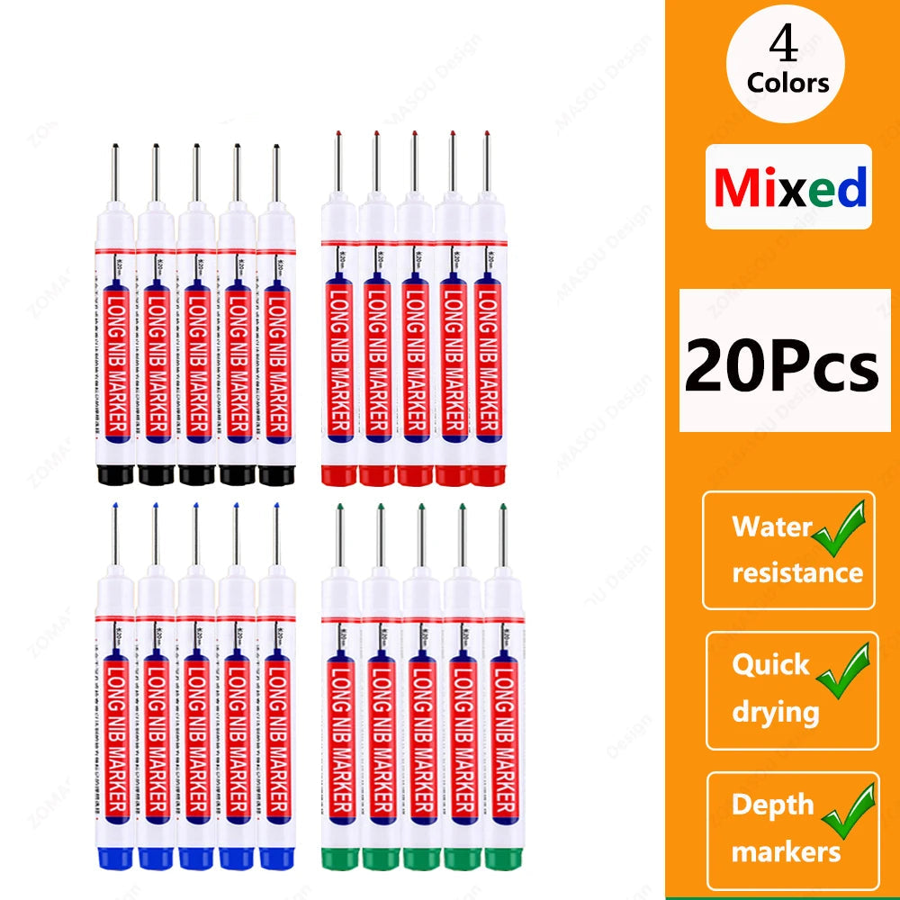 🖊️ 2cm Waterproof Long Head Deep Hole Marker Pen GLOBGRIP®