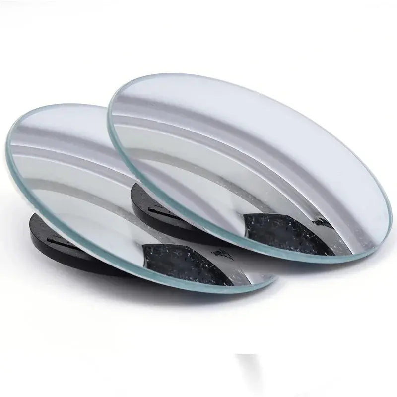 GLOBGRIP wide convex blind spot mirrors for vehicles with curved glass design